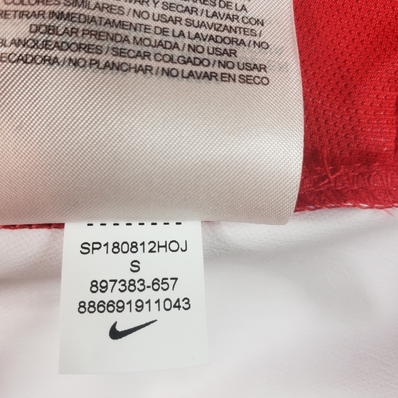 MEN'S NIKE BASEBALL RED 3/4 SLEEVE SMALL - Picture 9 of 10